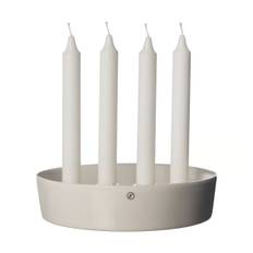 ERNST Ernst lysskål adventslysestage Ø18 cm Glaseret hvid