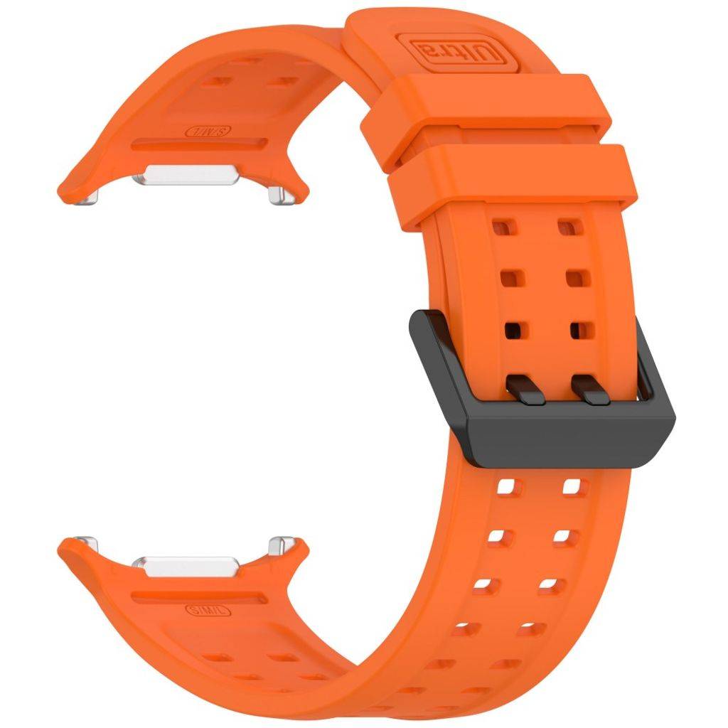 Samsung Galaxy Watch Ultra/Ultra2 silikone urrem med dobbeltstiftspænde - Orange