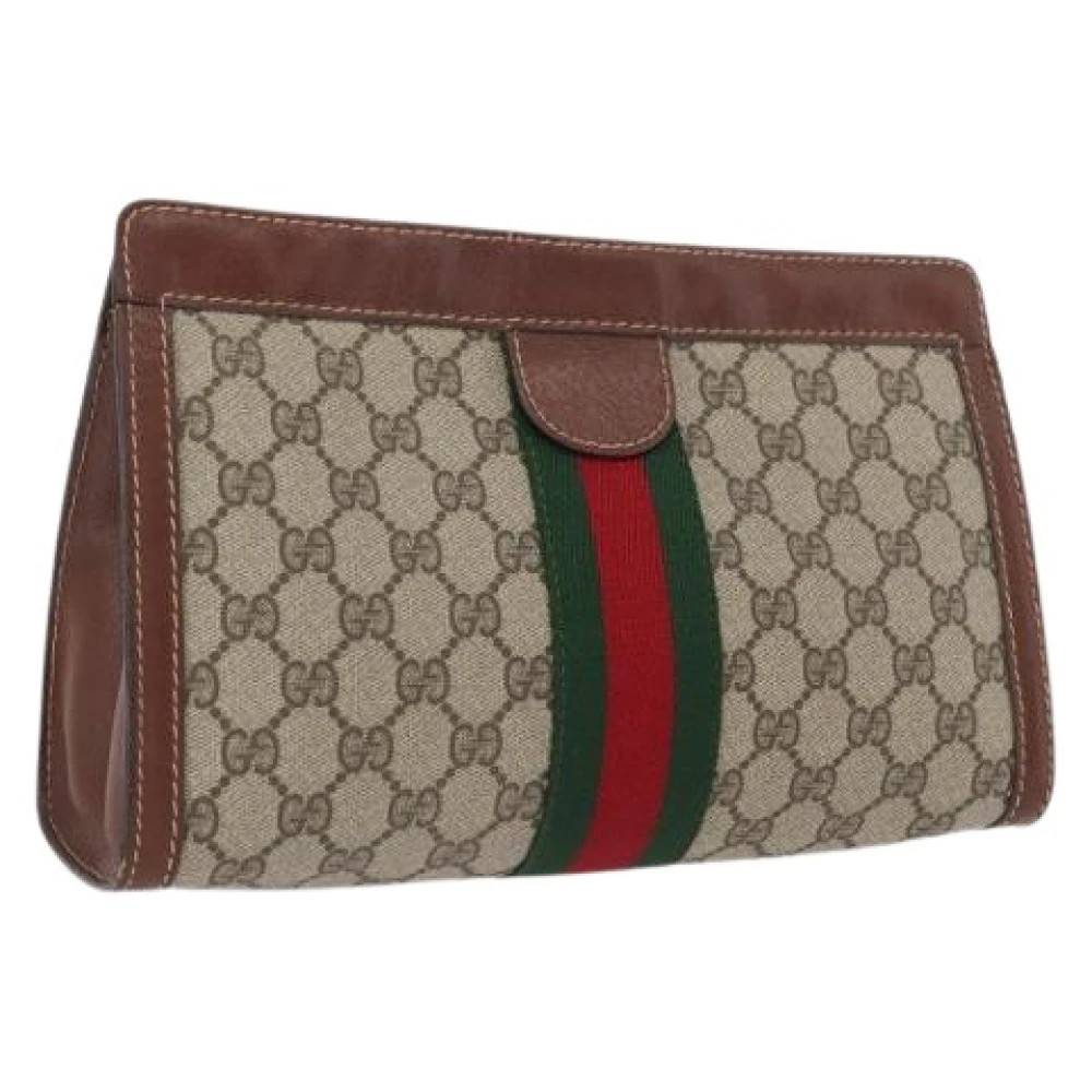 Gucci Vintage Pre-owned Vintage Clutch - Vintage - Dame - Beige - ONE SIZE - Uld