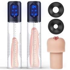 Paloqueth Automatic Digital Masturbator Penis Pump with Vagina Sleeve Skin - naturlig