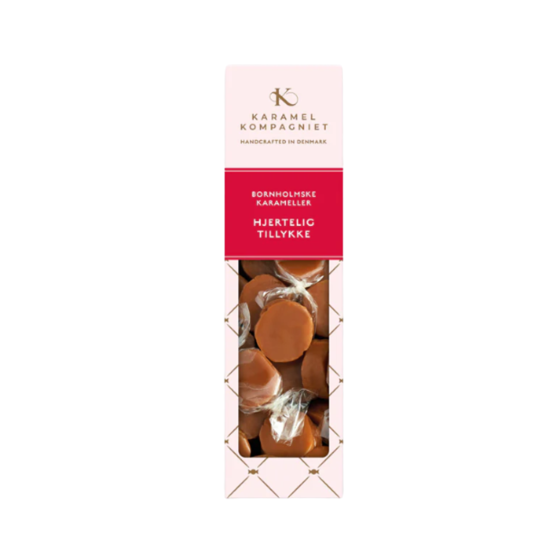 Hjertelig tillykke - Klassisk flødekaramel.
