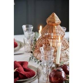 Stofserviet dobbeltvævet <br><br> 40 x 40 cm <br><br> Rød <br><br> RESTSALG <br><br>