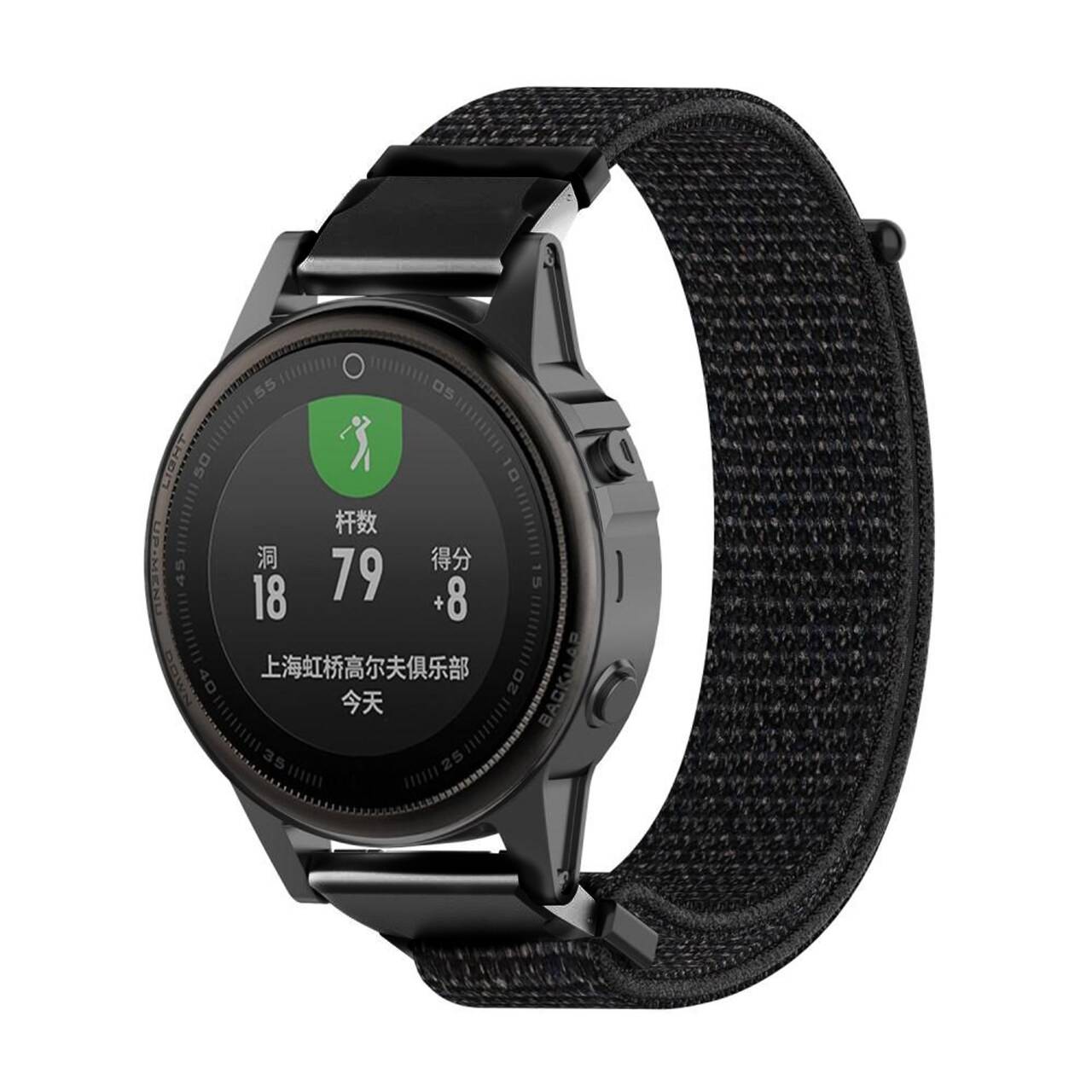 Garmin Fenix 9 43mm Armband i nylon, Svart