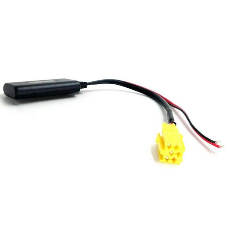 Bil bluetooth aux -kabeladapter för fiat grande punto alfa romeo stereo mini 6 -stifts bluetooth -moduladapter