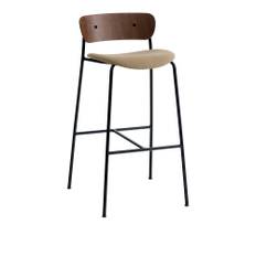 &Tradition - Pavilion AV10 - Lacquered Walnut - Fabric cat.2 - Fiord 971 - Barstolar & barpallar - Anderssen & Voll - Metall/Trä