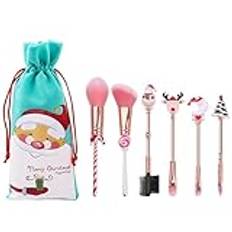 Christmas Makeup Brushes | Foundation Blending Tools | Professional Face Brush | Blush Application Brush | Contour Makeup Brushes | Eye Shadow Blending Kit for Makeup Enthusiasts