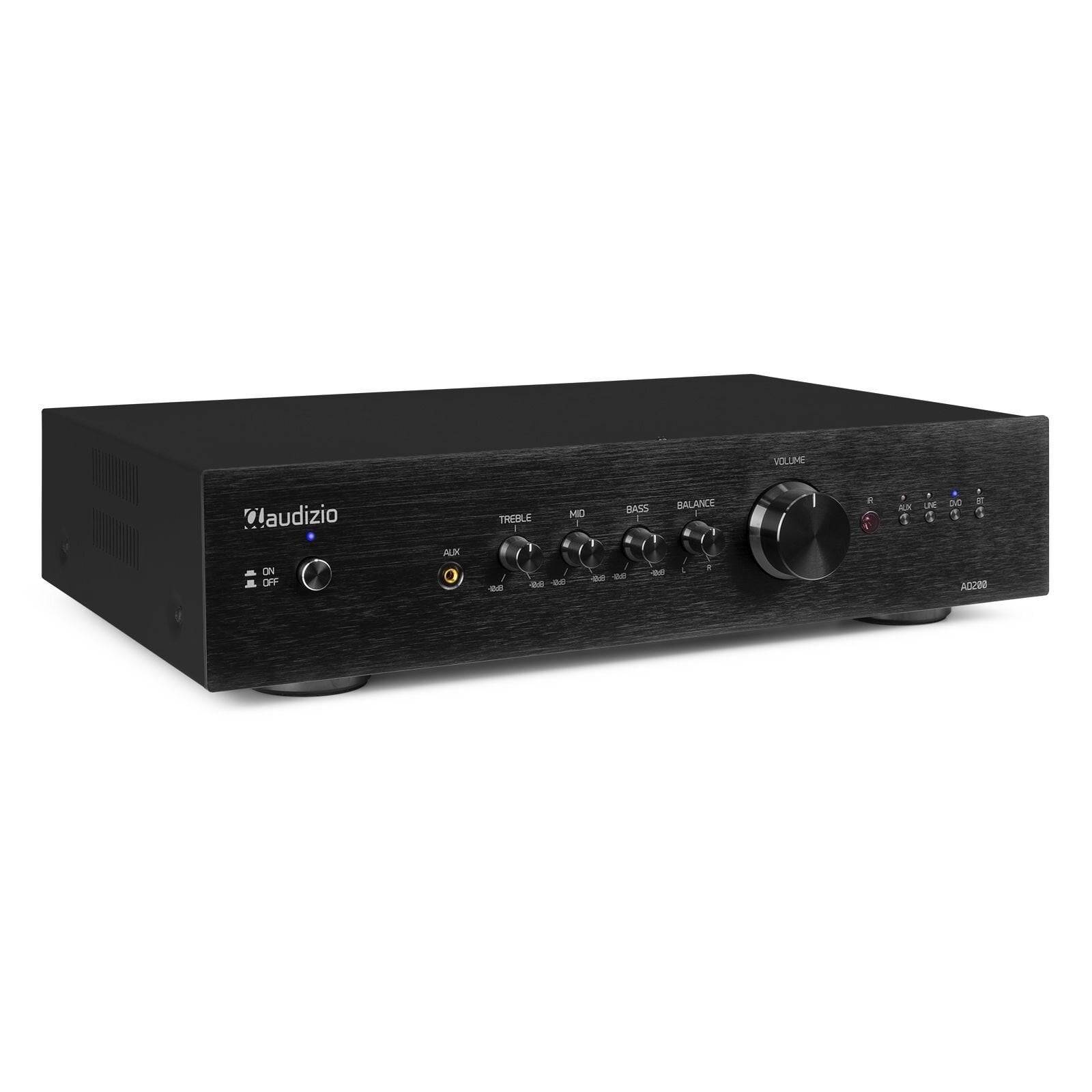 FYNDHÖRNAN /Audizio AD200B stereoförstärkare - 2.1 hi-fi förstärkare med Bluetooth - Svart, Stereoförstärkare med Bluetooth