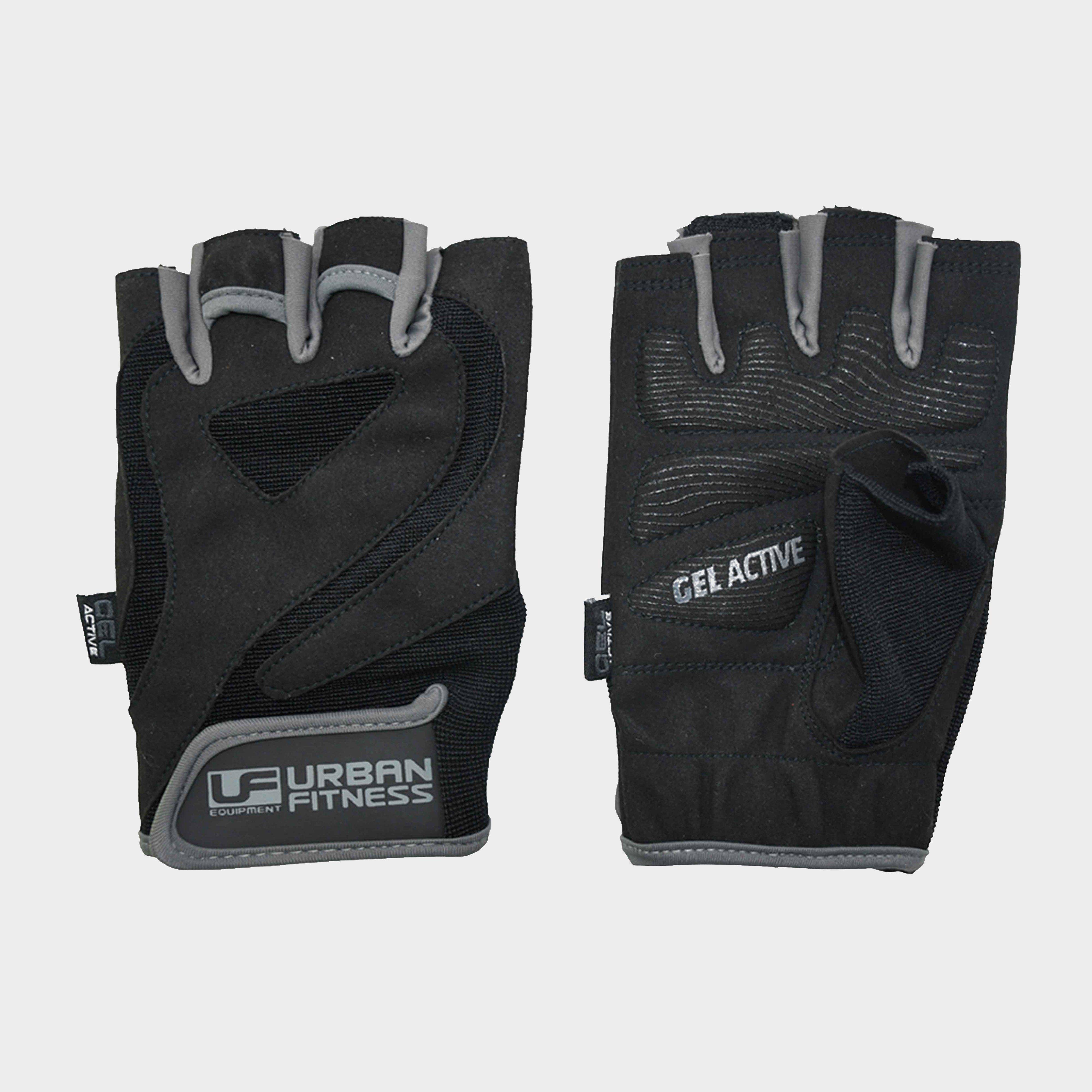 Urban Fitness Pro Gel Training Gloves, Black - S