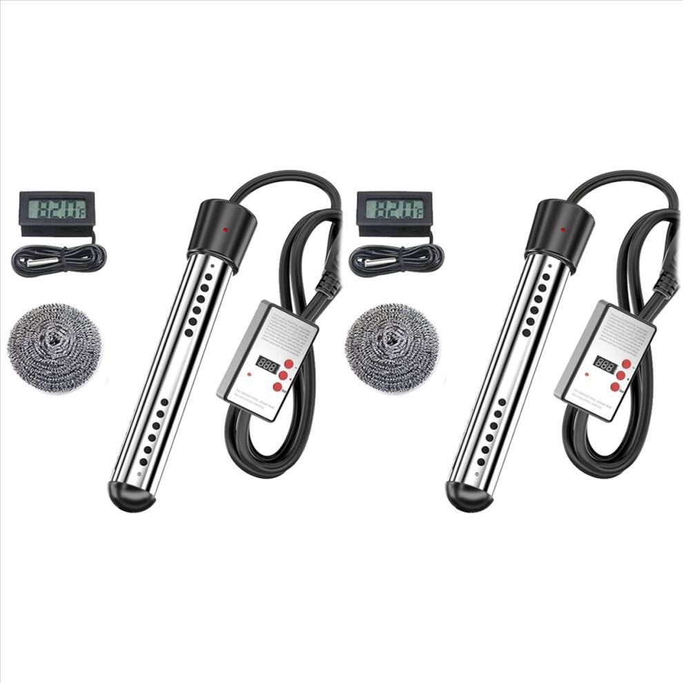 2500W elpatron, poolvärmare med automatisk timer, EU-kontakt