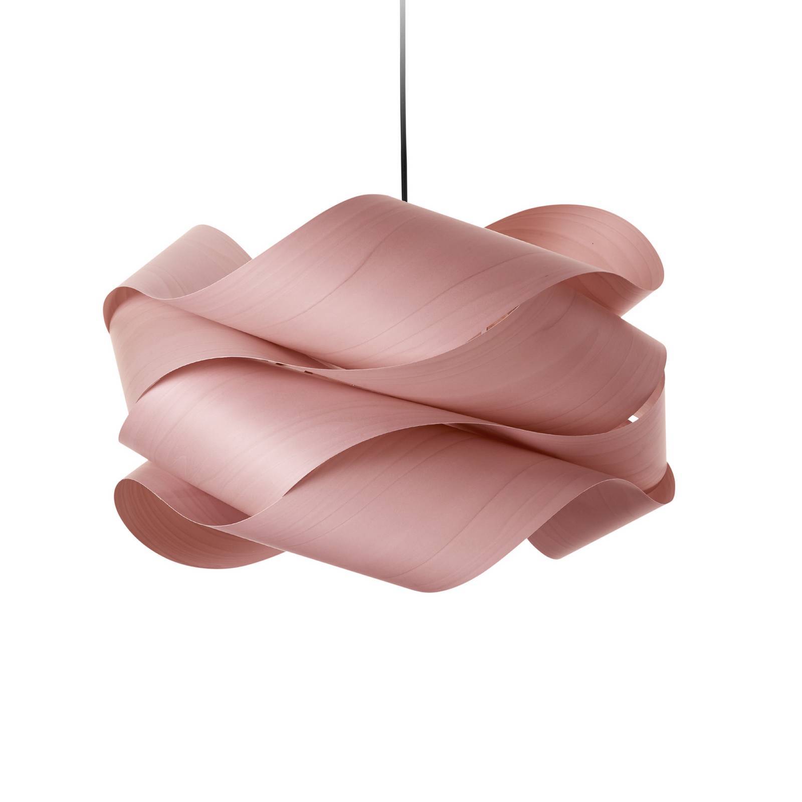 LZF LAMPS Hængelampe Link, dæmpbar, Violet/pink/rosa, Stue/spisestue, Træ, Design