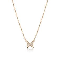 Gynning Jewelry Petite papillion sparkling halsband - Guld