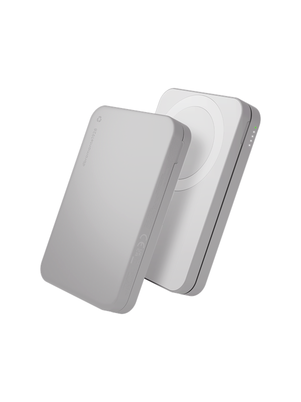 dbramante1928 re-charge - 3in1 - Qi1.3 Power Bank - 8000mAh PowerBank - Vit - 8000 mAh