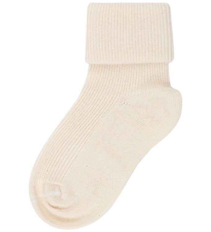 MiniPop Strømper - Bambus - Off White - MiniPop - 19/22 - Strømper