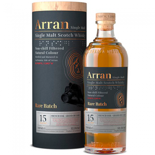 Arran 15 års Rare Batch French Oak Grand Cru Single Malt Whisky 52,5%