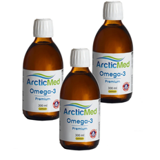 ArcticMed Omega-3 Premium citron, 300 ml 3-pack