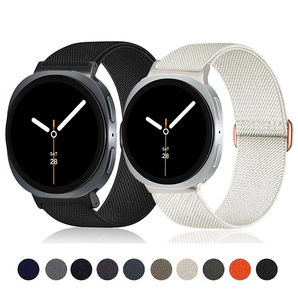 Elastiskt Band För Samsung Galaxy Watch 8 44mm 40mm 46mm Scrunchie Nylon Sportarmband correa Galaxy Watch 8 classic Band