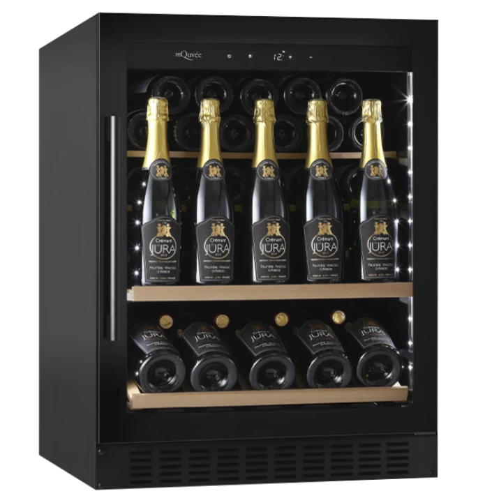 mQuvée, Inbyggbar champagnekyl, WineCave, 700, 60S, Anthracite Black