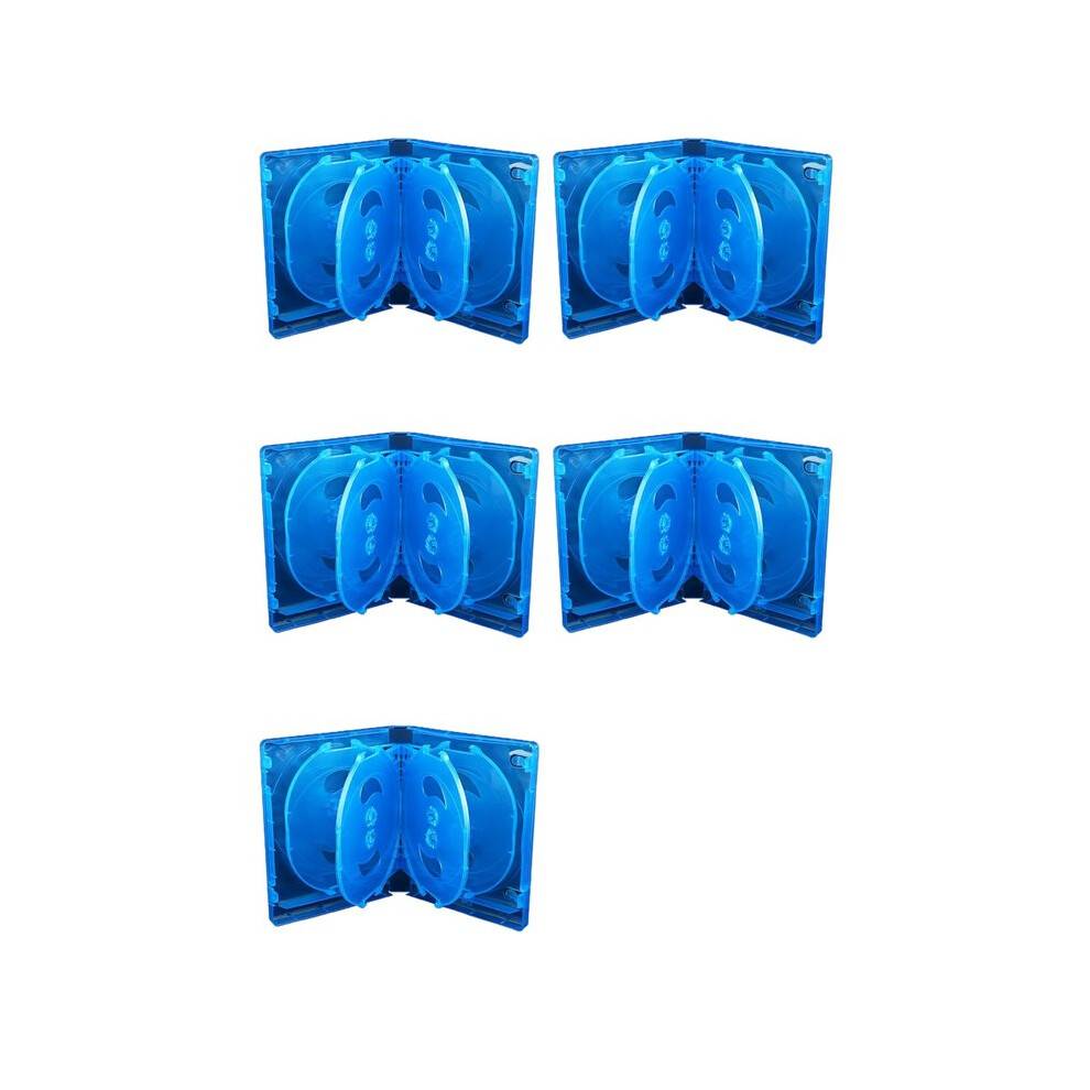 5X CD Storage Box 10-Piece Pack CD Case Plastic Double-Sided CD Storage Car CD Case Thickened DVD Case,