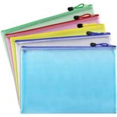 1 st a3 a4 a5 a6 vattentät plast blixtlås papper mapp bok penna fall väska fil dokument väskor kontor student leverans - A3 43 cm x 30.5cm