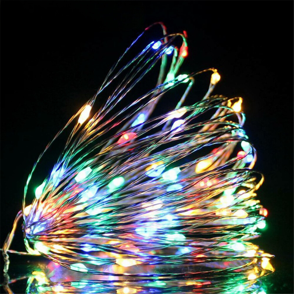 TwinkleWire - USB LED Ljuslina i Koppartråd - Flerfärgad / 100 LED - 10 M/32,8 Ft