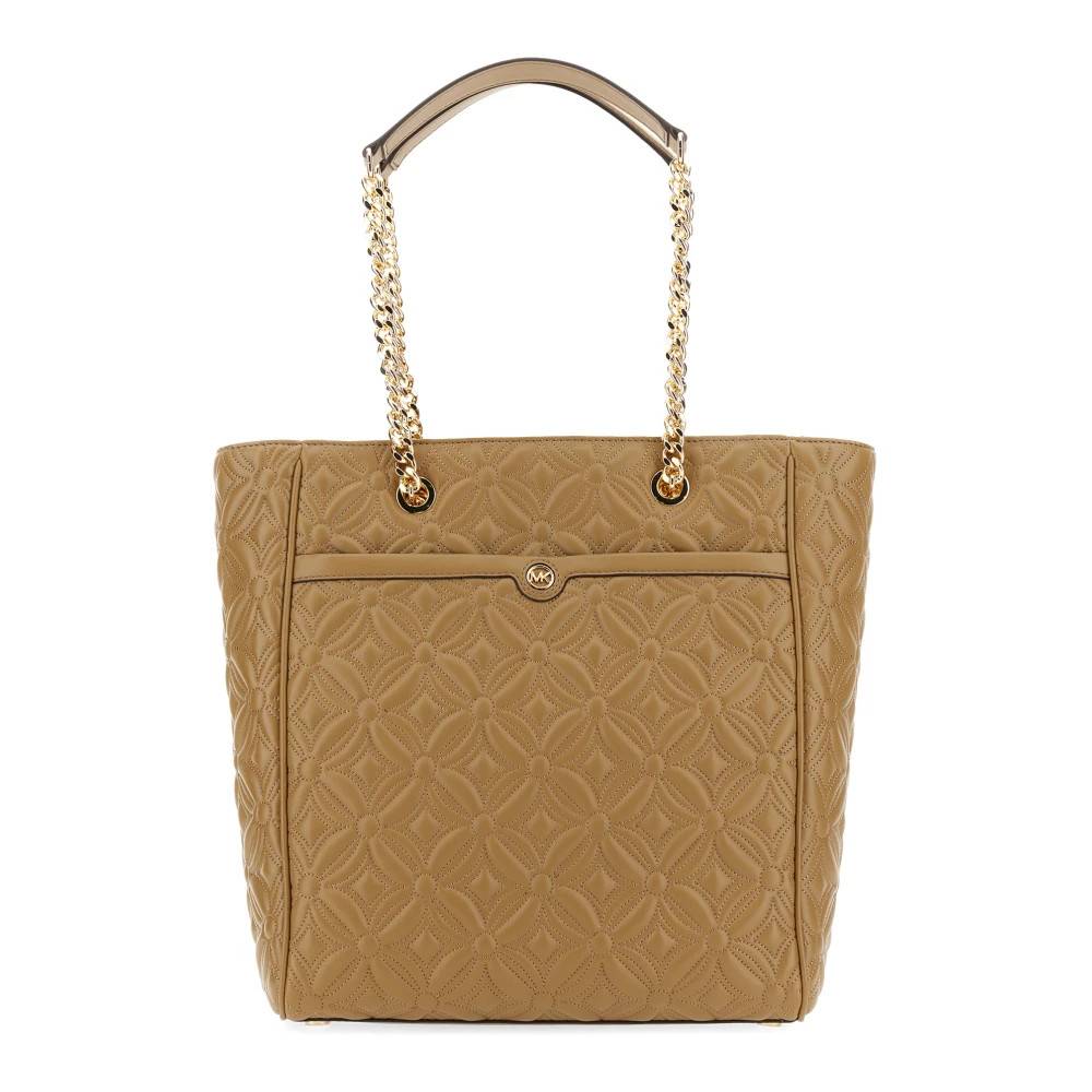 Michael Kors Blaire Stor Logo Tote Bag - Tasker - Dame - Beige - ONE SIZE - Bomuld