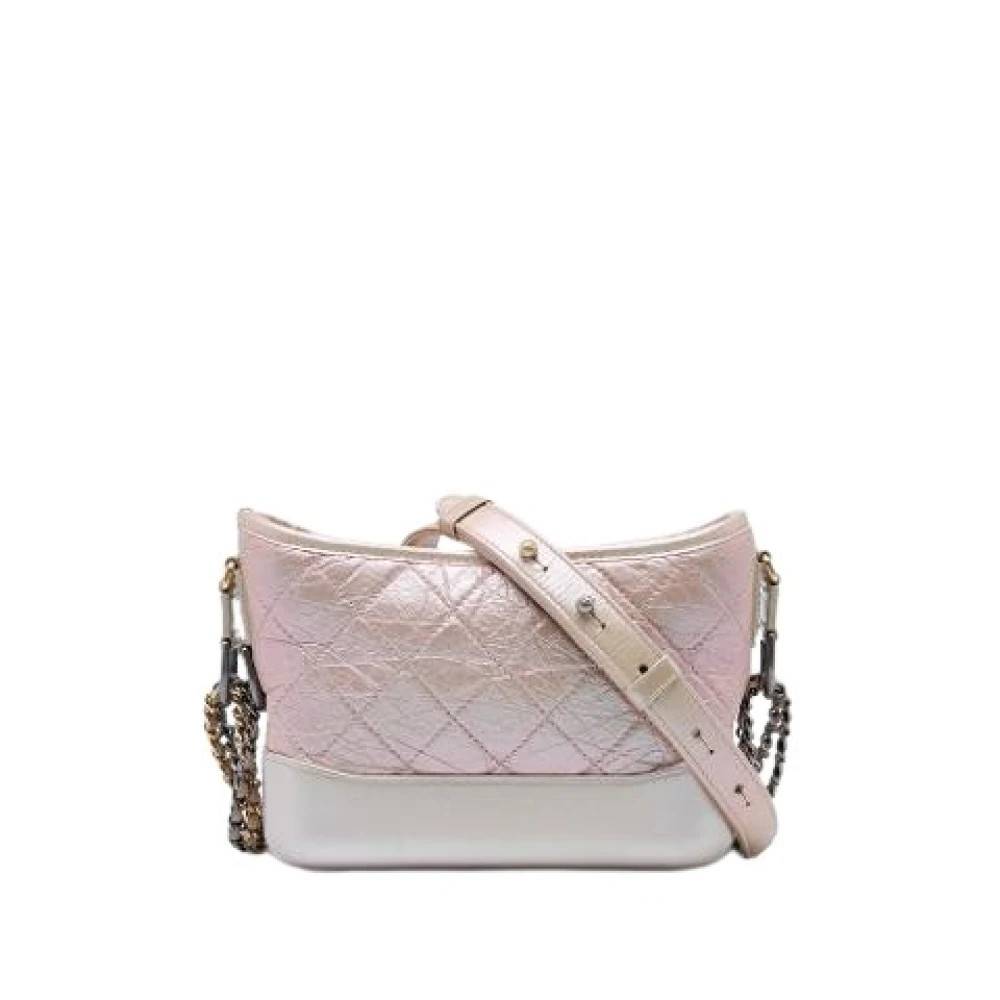 Chanel Vintage Pre-owned Gabrielle Skuldertaske - Vintage - Dame - Lyserød - ONE SIZE - Uld