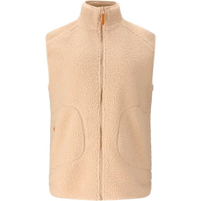 Whistler Pioneer Teddy Fleece Vest Woman-oatmeal-36