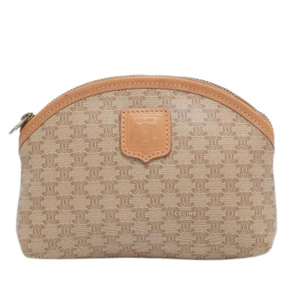 Celine Vintage Pre-owned Canvas Clutch - Vintage - Dame - Beige - ONE SIZE -