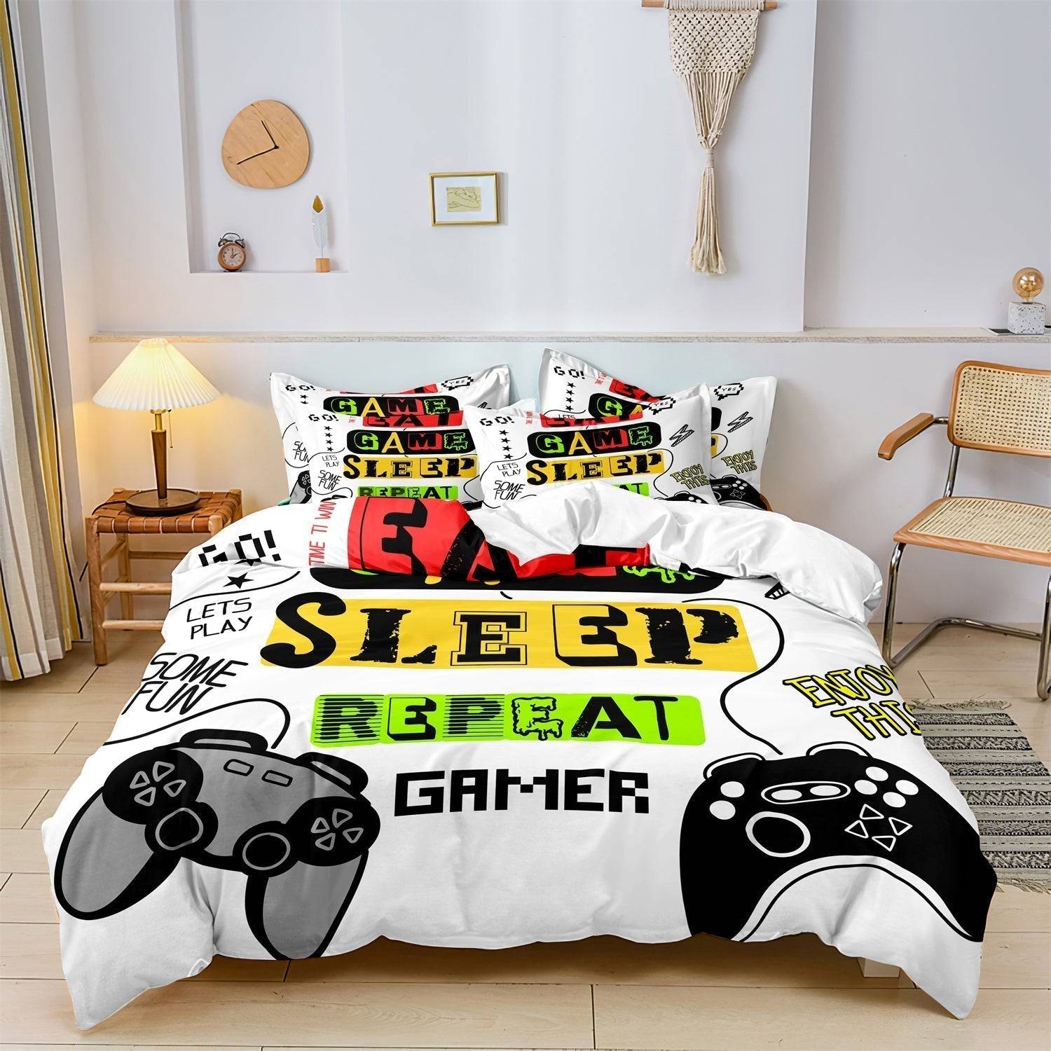 GameDreamer: Luxe Sängkläder för Äventyrliga Sovrum - 140 x 200 cm (inkl. 1 kuddfodral)