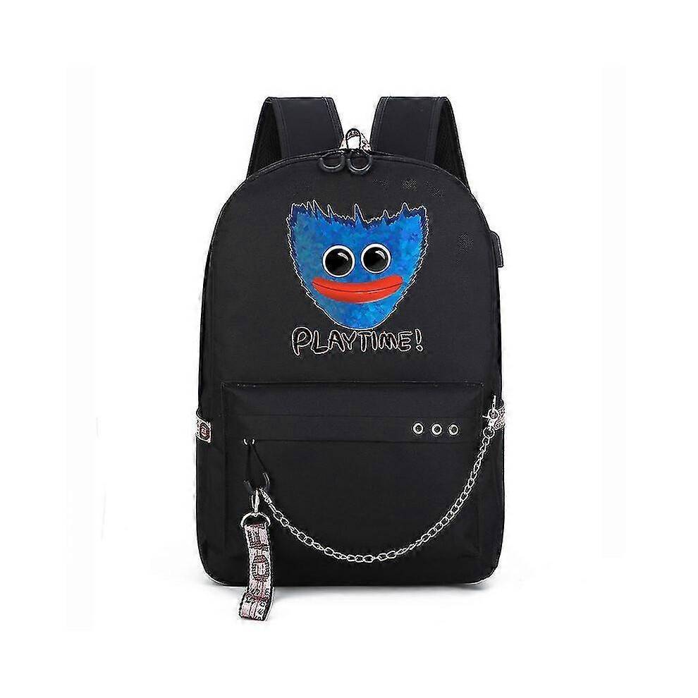 (color2) Poppy Playtime Huggy Wuggy Backpack School Bag