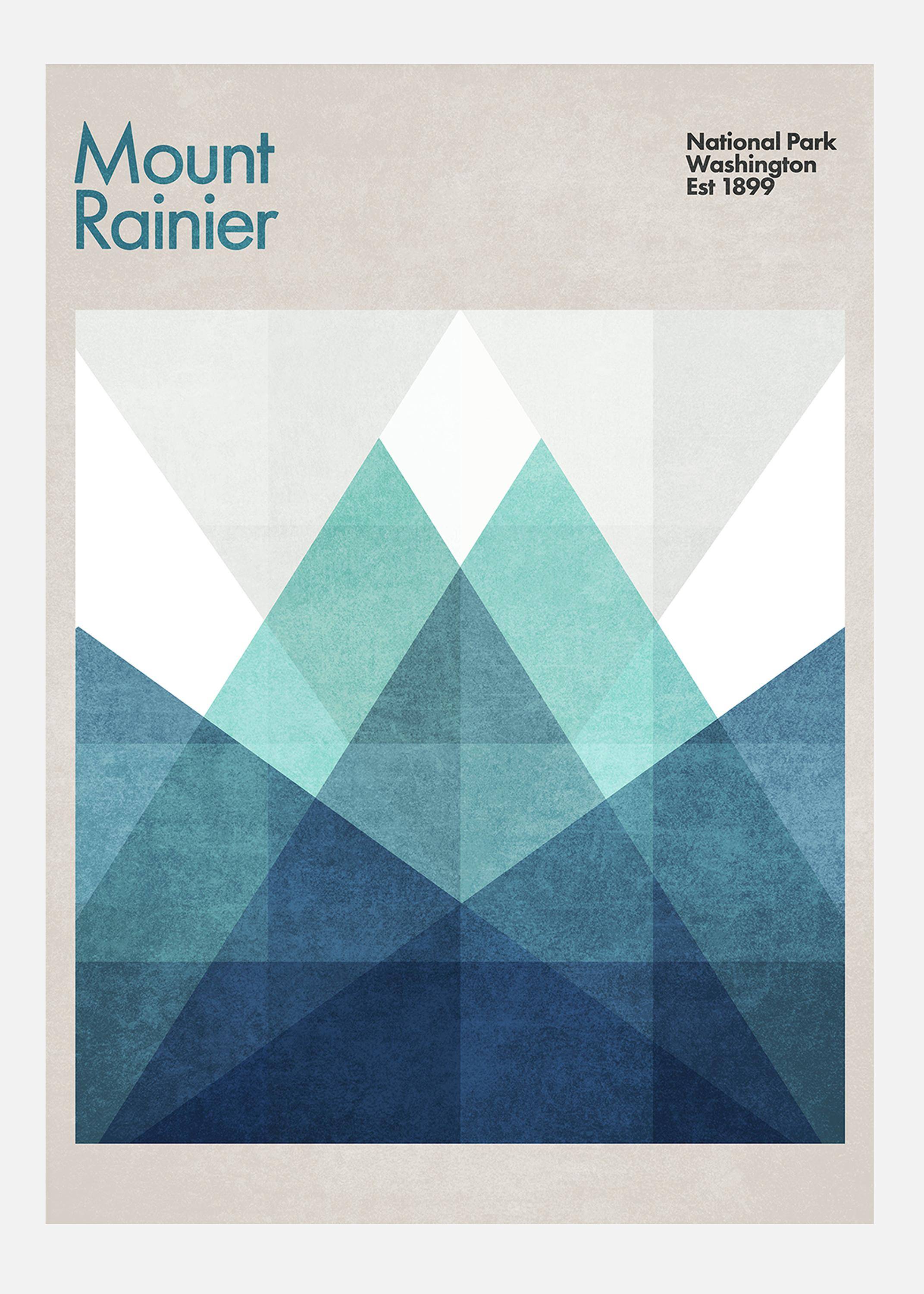 Mount Rainier Canvastavla (30x40 cm)