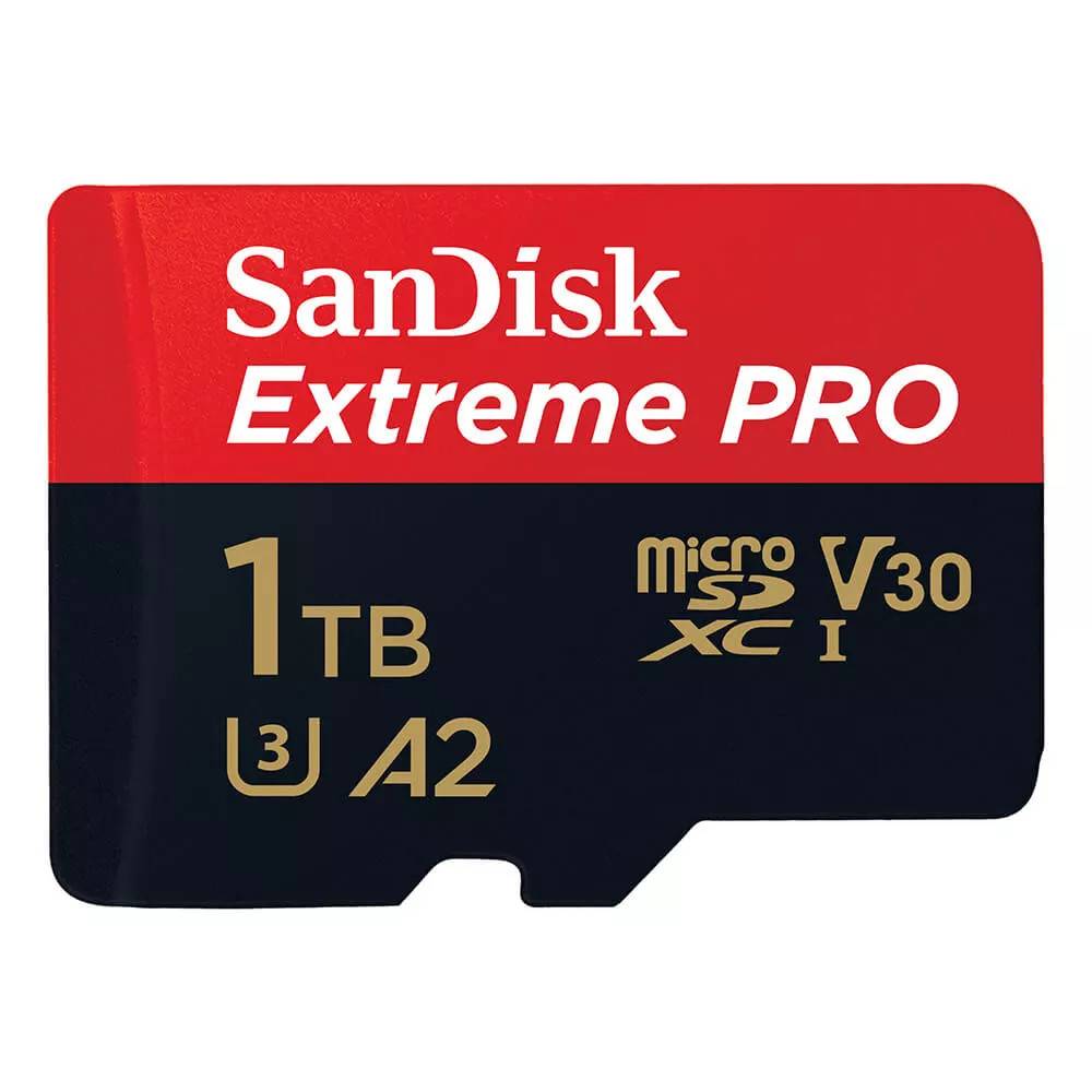 SANDISK MicroSDXC Extreme Pro 1TB 200MB/s A2 C10 V30 UHS-I.