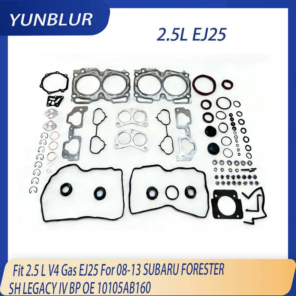 Engine Parts Cylinder Head Full Gasket Set Fit 2.5 L V4 Gas EJ25 For 08-13 SUBARU FORESTER SH LEGACY IV BP OE 10105AB160