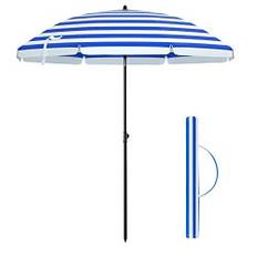 UPF 50+ bärbart strandparaply med justerbar lutning