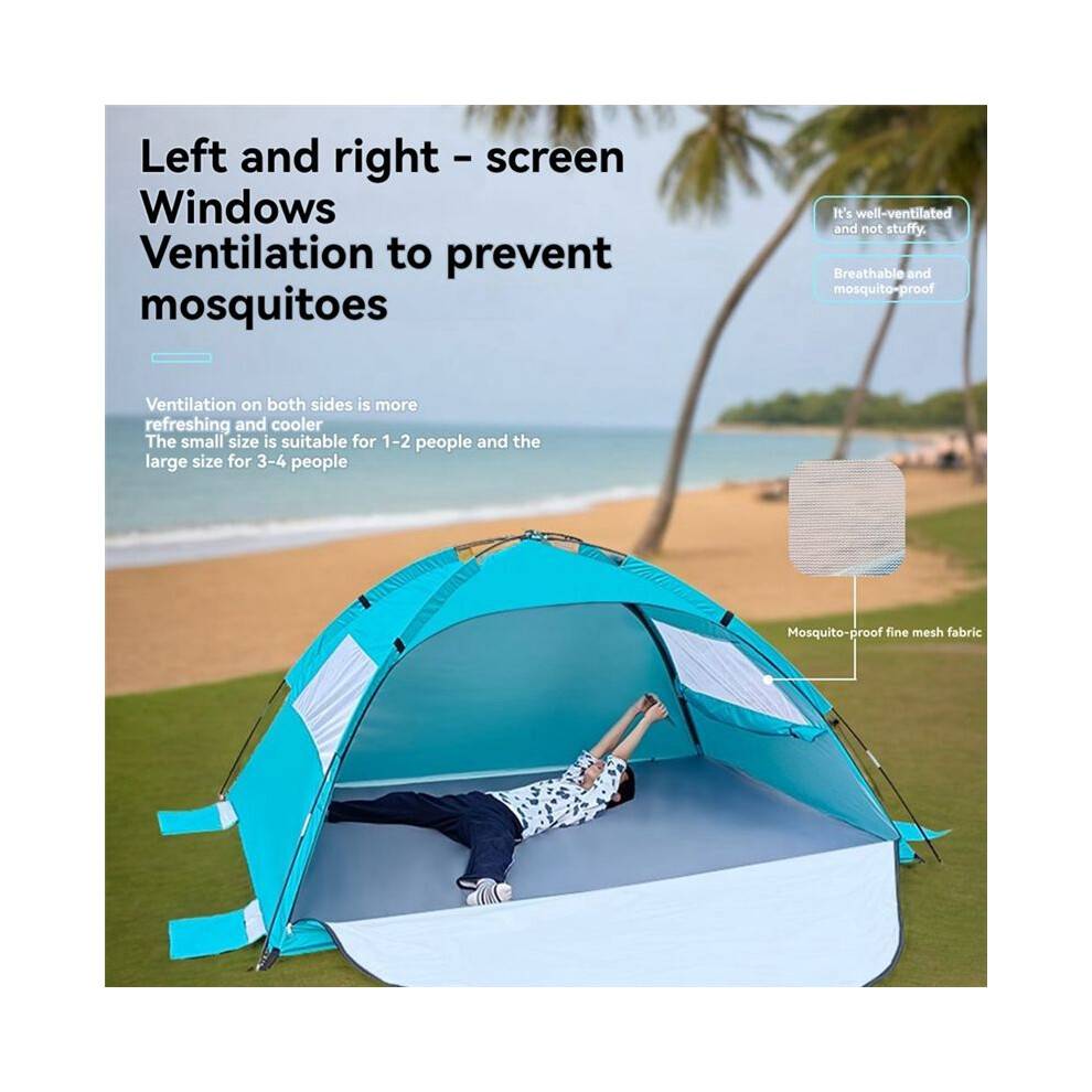 Camping Tent Outdoor Sunscreen Rainproof WindResistant Shelter Tent 200x150x120cm Multi-Purpose Beach Tent