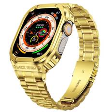 Apple Watch Ultra 49mm Urrem med Cover- Guld