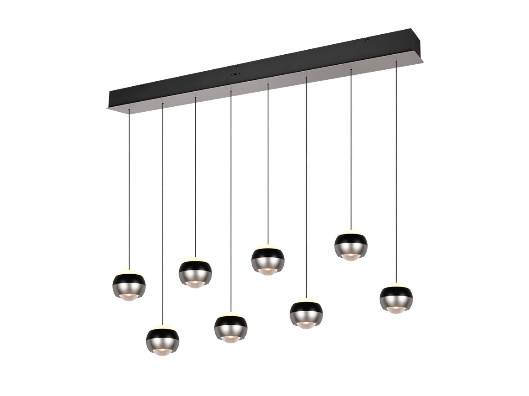 Trio Lightning - Orbit 8 pendel - Nickel