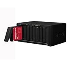 Synology DS1821+ 4GB NAS 16TB (8X 2TB) WD Red Plus, monterad och testad med SE DSM installerad