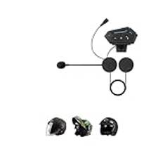 In-Ear Hörlurar Motorcykel Hörlurar Hjälm Headset bluetooth 5.0 Hörlurar Motor Headset Cykel Hörlurar Handsfree Stereo Earbud Bluetooth-hörlurar(Hard Mic)