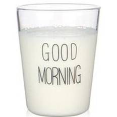 Homies glasmugg pyrex kopp mjölk kopp frukost kopp god morgon kaffe kopp drink juice mugg - Svart