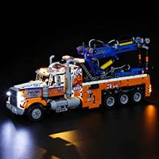 BRIKSMAX Led-belysningskit för LEGO Technic Heavy Bärgningsbil – kompatibel med Lego 42128 byggstenar modell – inkluderar inte Lego setet