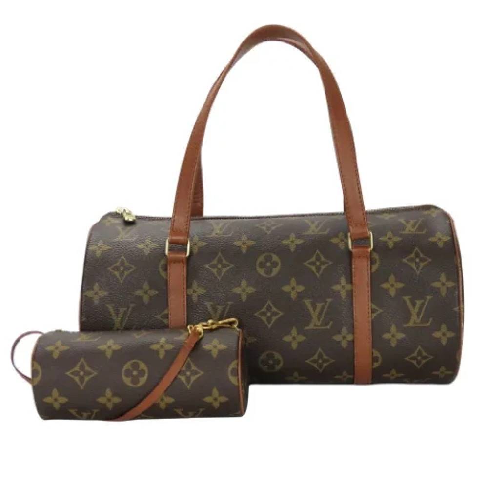 Louis Vuitton Vintage Pre-owned canvas håndtasker - Vintage - Dame - Brun - ONE SIZE - Tyl