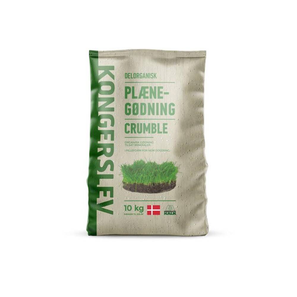 Kongerslev plænegødning NPK 12-3-5 Crumble 10 kg