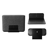 Väggfäste i metall soundbarhållare kompatibel med Denon Home 350/250 trådlös högtalare, svart