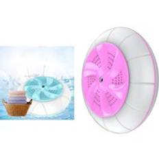 Bärbar tvättmaskin usb laddning mini badkar tvättmaskin för sovsalar resor - Rosa