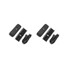 2 set småbarn skridskor justerbara barn skridskor för ungdomar nybörjare pojkar flickor svart 21,5 x 6 x 6,3 cm