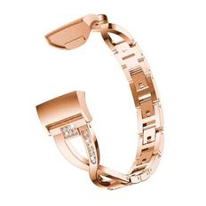 Crystal Armband Fitbit Charge 4/Charge 3 Roséguld