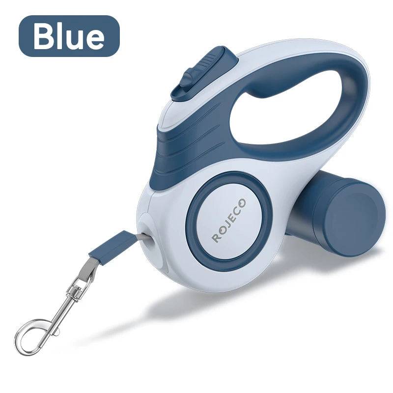 Automatic Retractable Dog Leash - Extendable Walking Lead for Small to Large Dogs - Blue / 3M (3M)