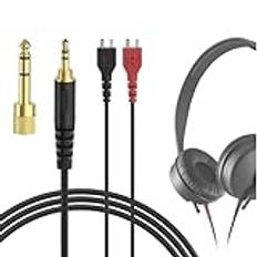 Geekria ljudkabel kompatibel med Sennheiser HD25, HD25-1, HD25-1 II, HD25-13, HD25-C hörlurskabel, 1/8" (3,5 mm) ersättningsstereosladd (2,5 m)