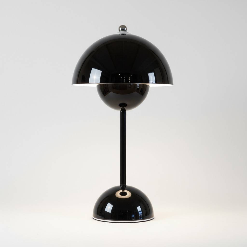 Batteri Bordlampe Blank Sort.